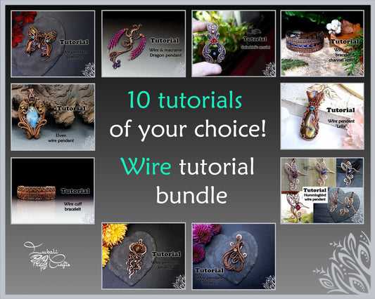 PDF Tutorials 10 x wire work tutorial bundle