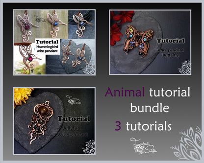 PDF Tutorials 3 x animal wire work tutorial bundle