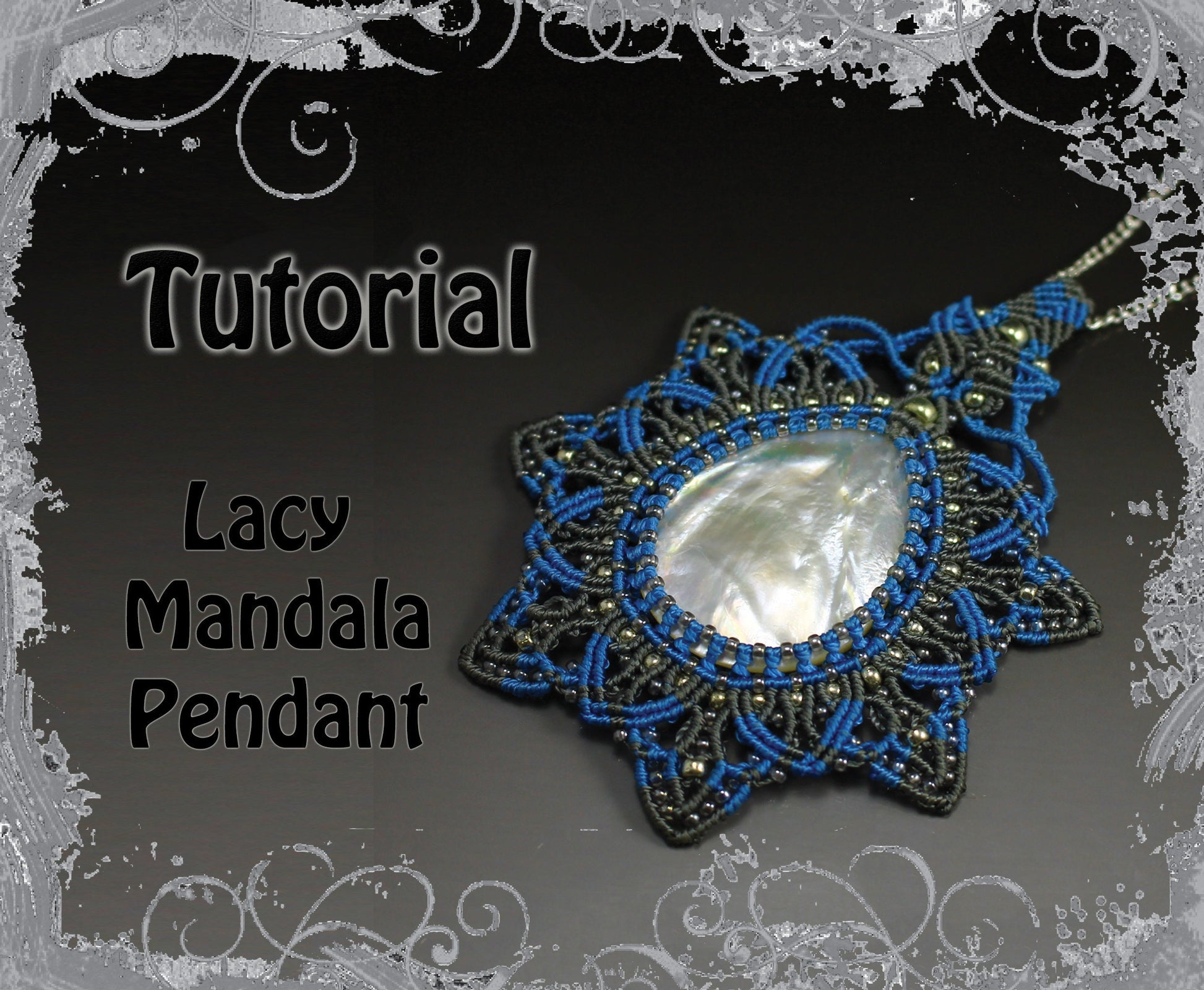 micro macrame tutorial - mandala pendant - macrame pattern - necklace tutorial - macrame necklace