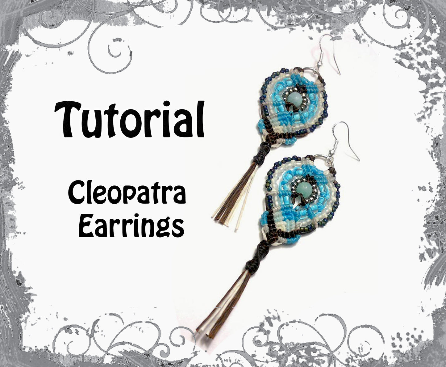 TUTORIAL - Micro Macrame Cleopatra Earrings