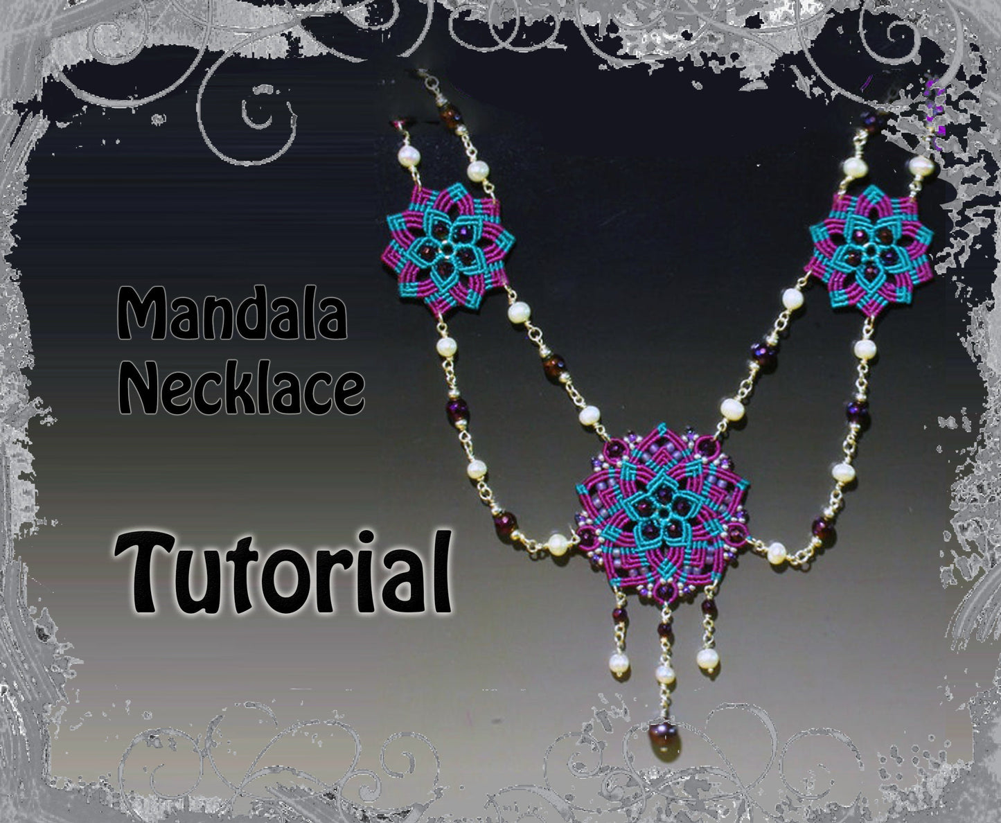 TUTORIAL - Mandala necklace - natural gemstone necklace