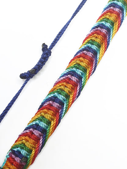 KIT - micro macrame rainbow bracelet - pride bracelet - friendship bracelet - key worker bracelet - materials