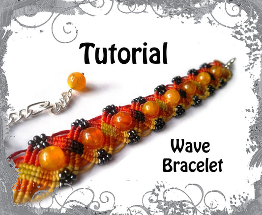 TUTORIAL - Micro Macrame Wave Bracelet Pattern