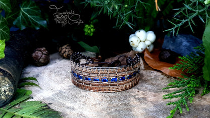 TUTORIAL - Channel set cuff bracelet - wire weaving - woven bracelet tutorial - DIY jewellery - men's or ladies cuff bracelet tutorial