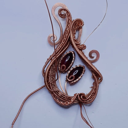 PDF tutorial 'Solstice' - wire weaving pattern - pendant tutorial