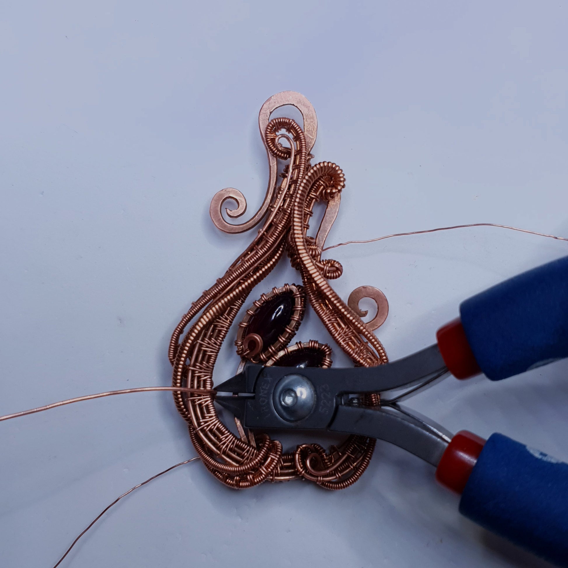 PDF tutorial 'Solstice' - wire weaving pattern - pendant tutorial