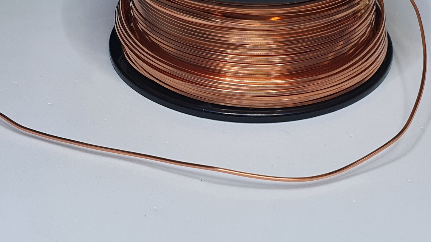 Half round copper wire - dead soft