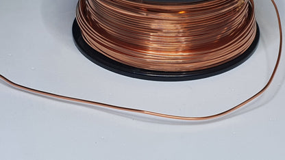 Half round copper wire - dead soft