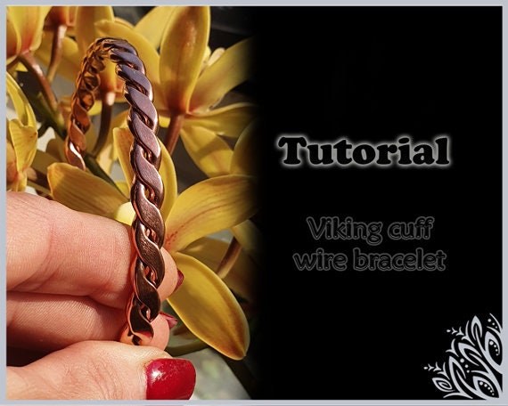 TUTORIAL - Viking Twist Bangle - Metal work bangle bracelet tutorial - DIY jewellery - men's or ladies bangle bracelet tutorial