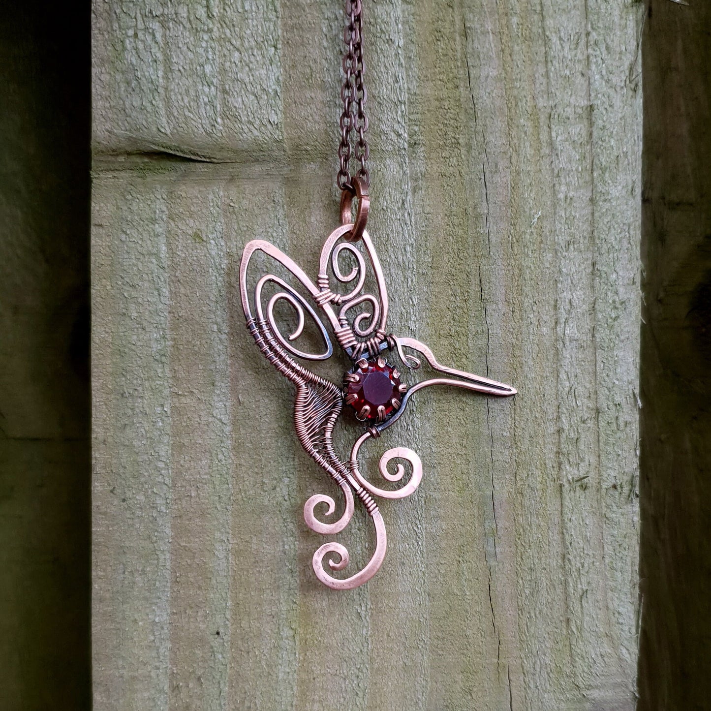 TUTORIAL - Humming bird pendant - copper wire tutorial