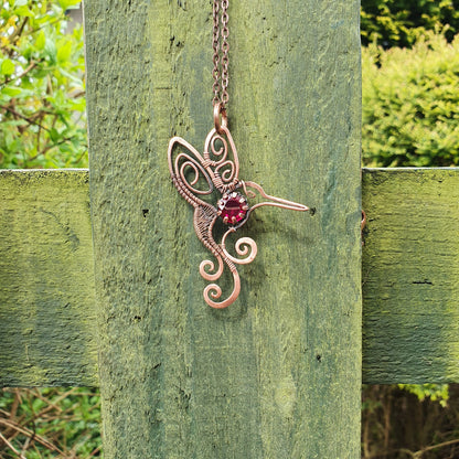 TUTORIAL - Humming bird pendant - copper wire tutorial