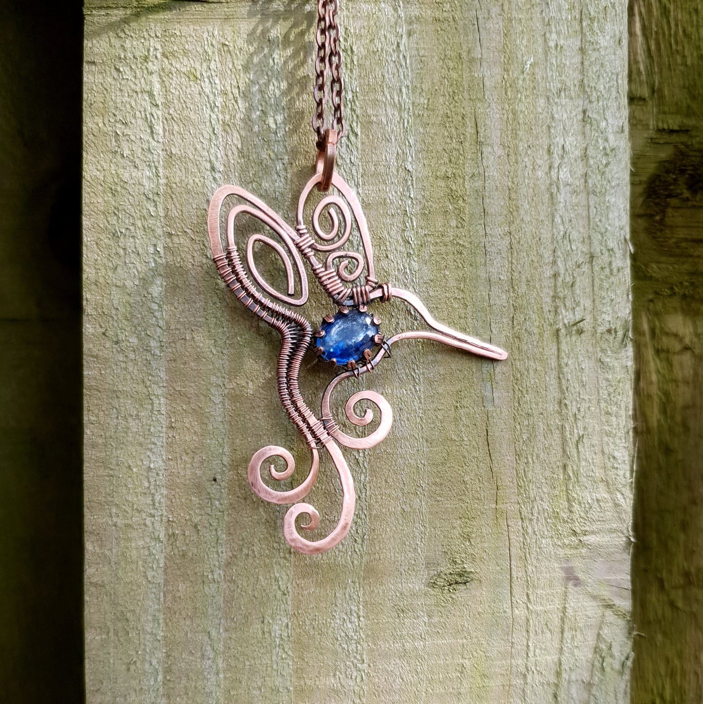 TUTORIAL - Humming bird pendant - copper wire tutorial