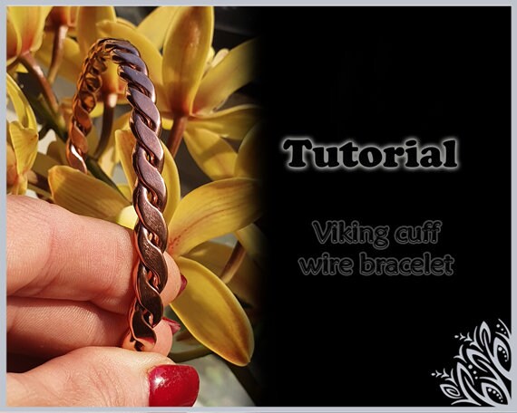 3 x bracelet tutorial bundle - 3 wire weaving cuff/bangle/bracelet patterns - wire wrap tutorial - DIY jewellery