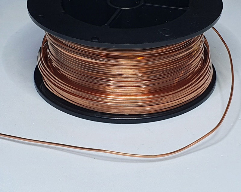 Square copper wire - dead soft - 1m - 5m - 10m