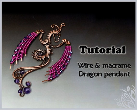 10 x tutorial bundle - your choice of 10 patterns - wire/macrame tutorial - DIY jewellery