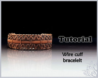 3 x bracelet tutorial bundle - 3 wire weaving cuff/bangle/bracelet patterns - wire wrap tutorial - DIY jewellery