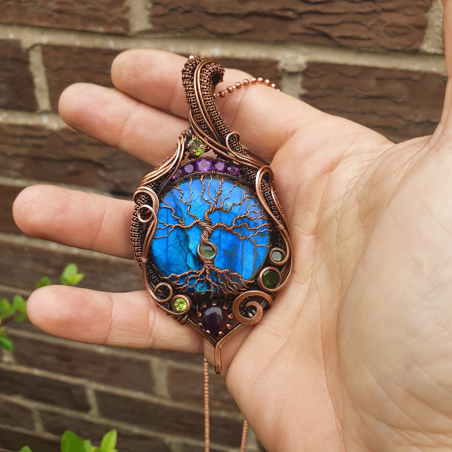 TUTORIAL - tree of life pendant - wire weaving pattern - necklace tutorial - wire work pendant - Yggdrasil