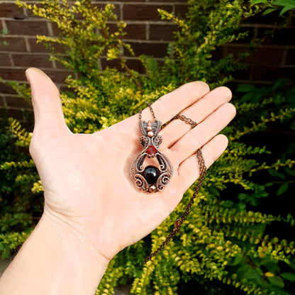 Kit + Video tutorial - Galadriel's amulet - elven wire weave pendant