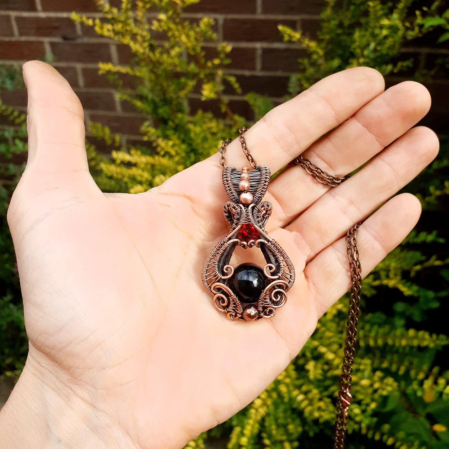 Kit + Video tutorial - Galadriel's amulet - elven wire weave pendant