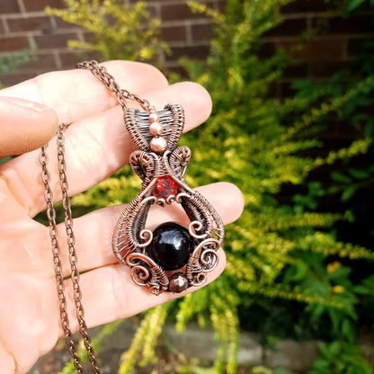 Kit + Video tutorial - Galadriel's amulet - elven wire weave pendant