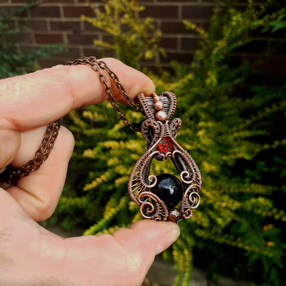 Kit + Video tutorial - Galadriel's amulet - elven wire weave pendant