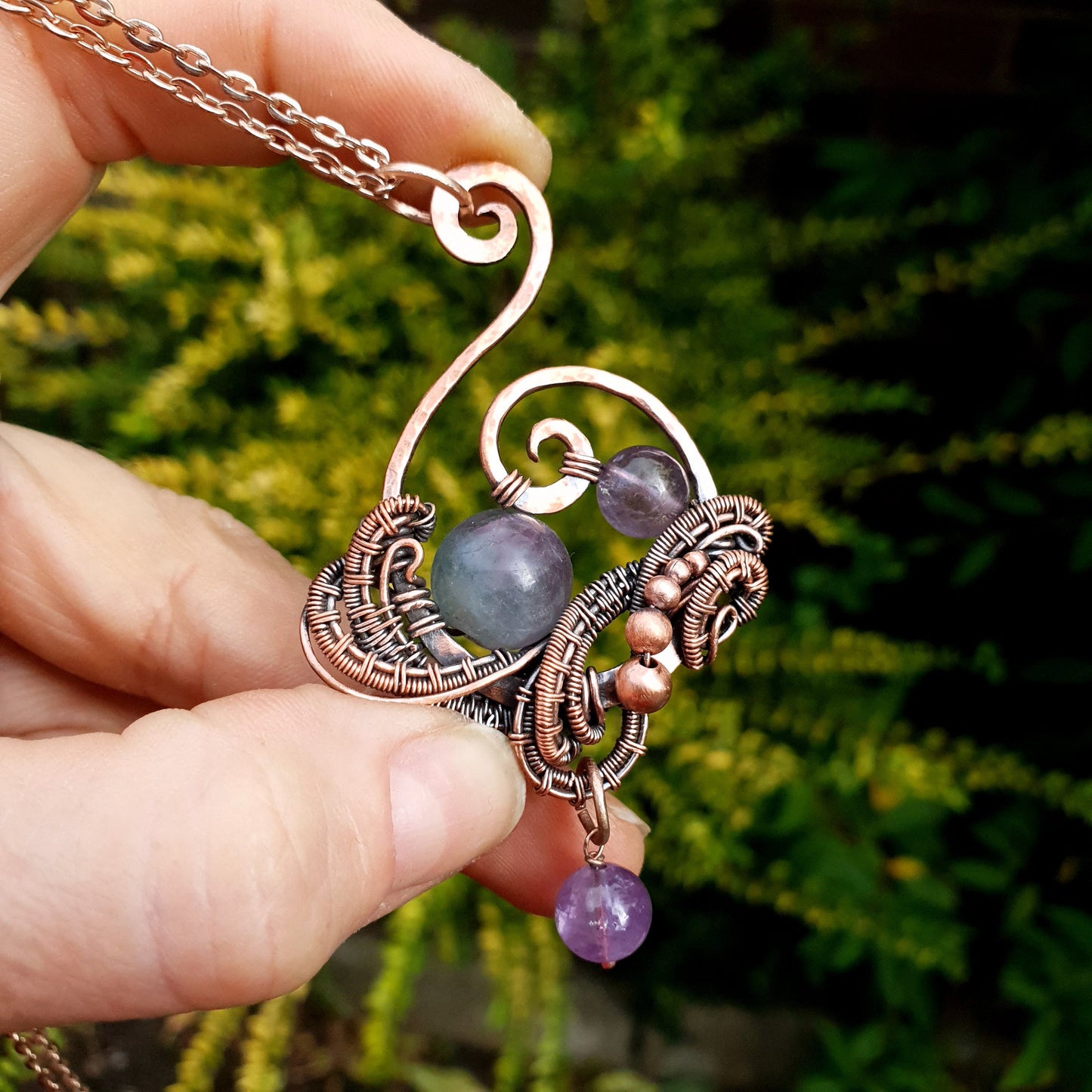 Kit + video tutorial - 'Galaxy' pendant - video tutorial - wire wrap tutorial - DIY jewellery