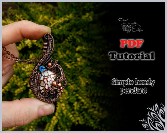 TUTORIAL - heady wire weave pendant