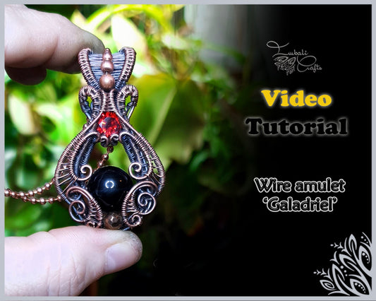 VIDEO TUTORIAL - Galadriel's amulet - elven wire weave pendant