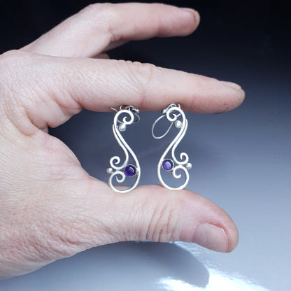 PDF frame + free tutorial for scroll earrings tutorial