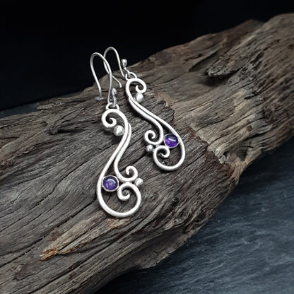 PDF frame + free tutorial for scroll earrings tutorial