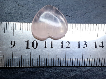 Rose quartz heart - 20 mm