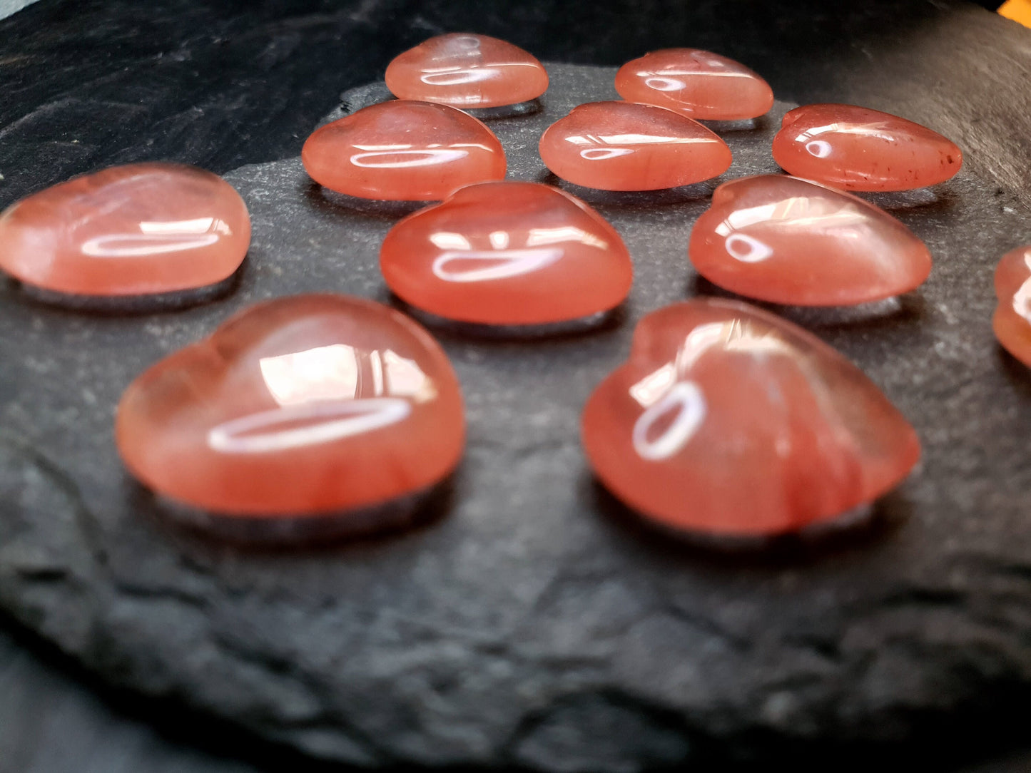 Cherry quartz heart - 20 mm