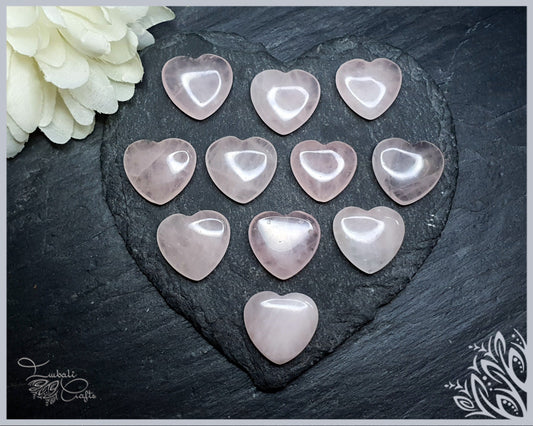 Rose quartz heart - 20 mm