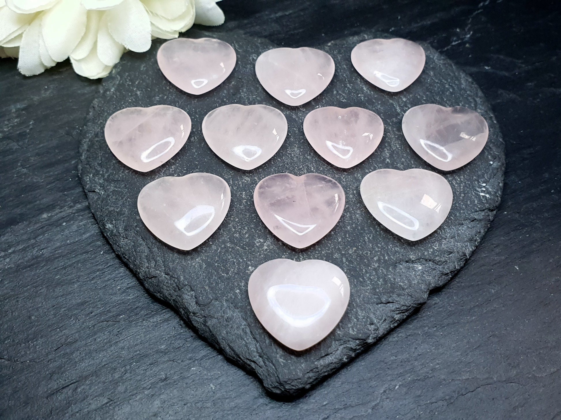 Rose quartz heart - 20 mm