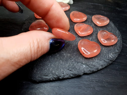 Cherry quartz heart - 20 mm