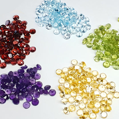 Faceted gemstones