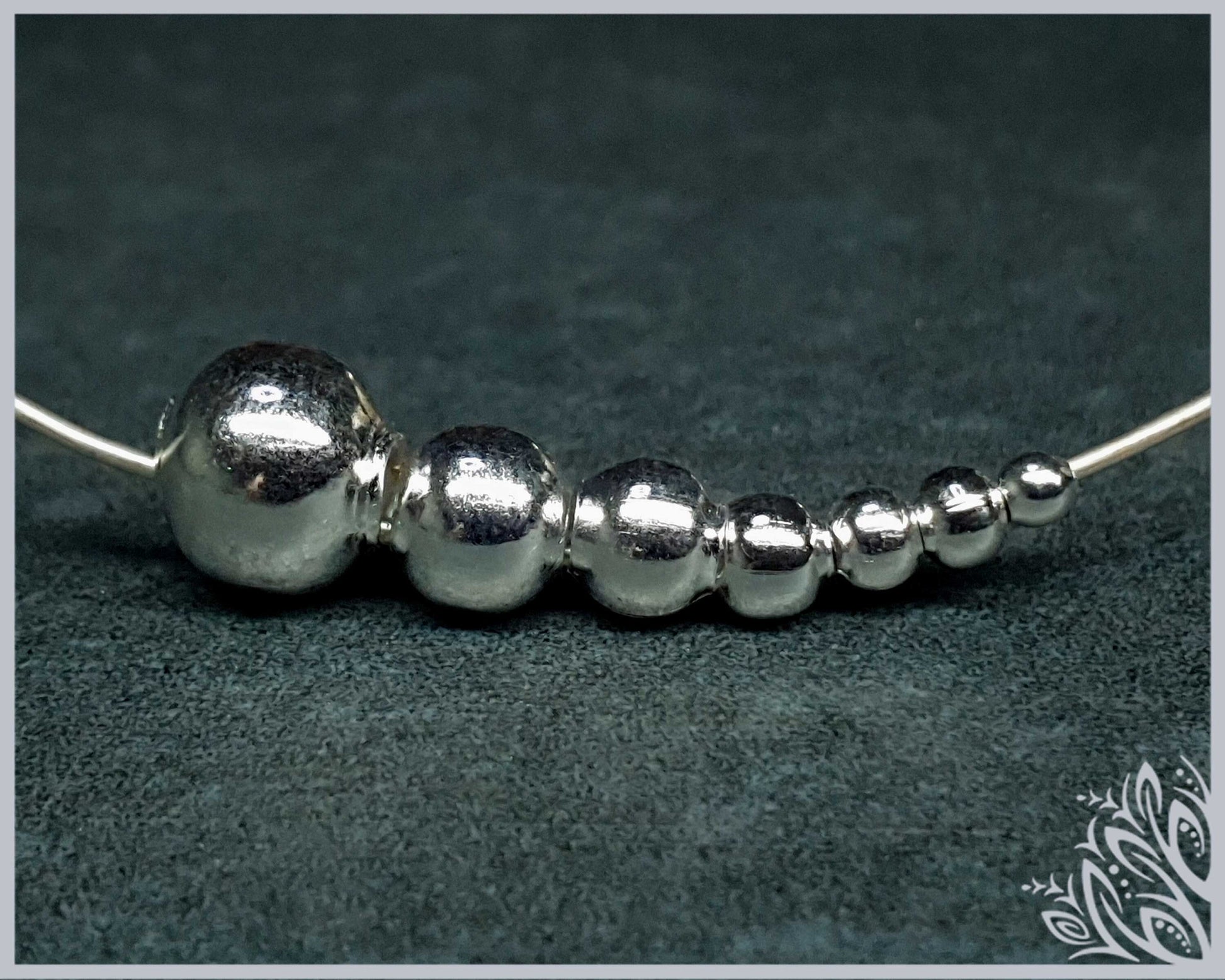 Silver plated beads