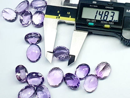 Amethyst - oval facet cut - various sizes