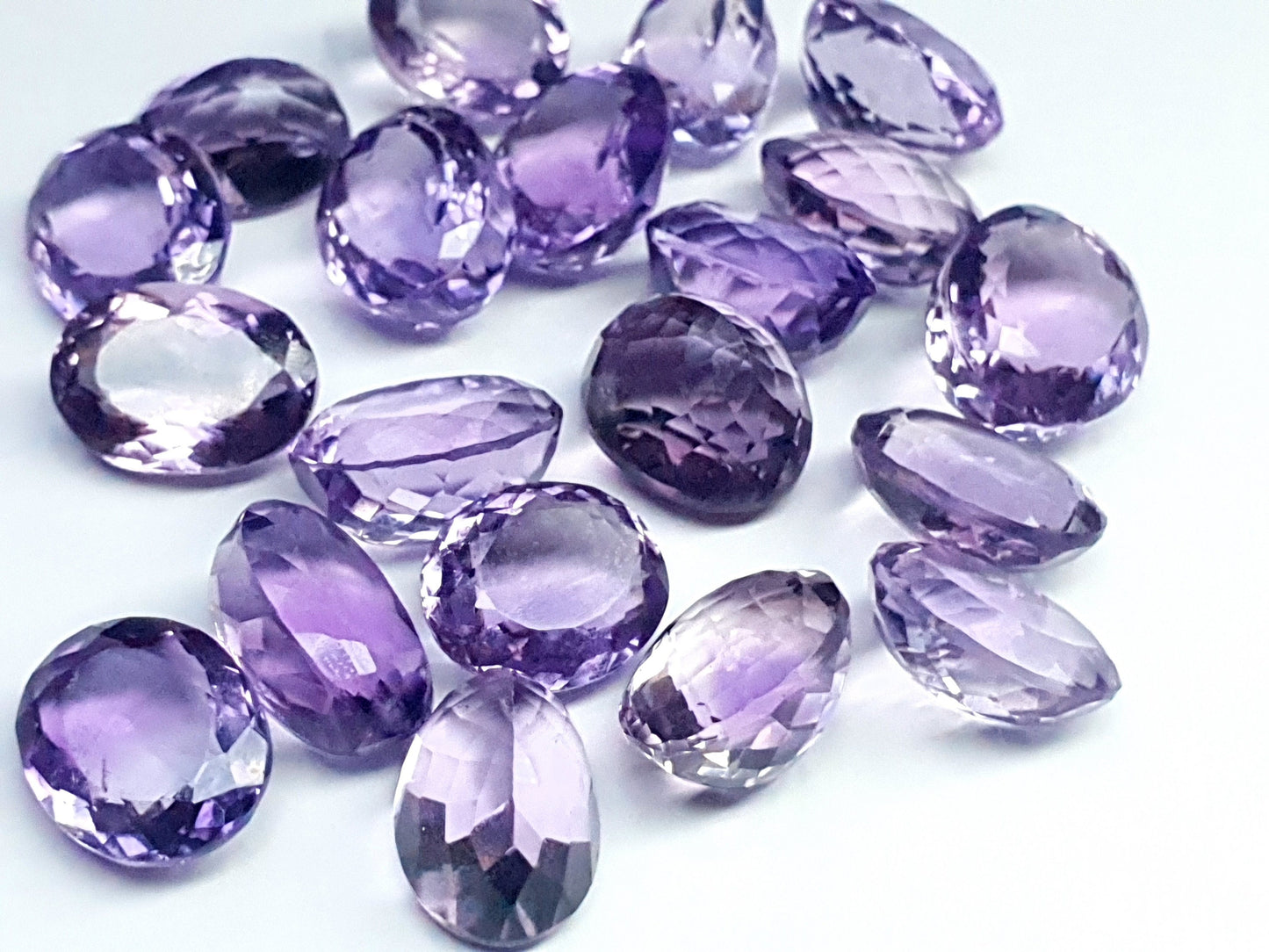 Amethyst - oval facet cut - various sizes