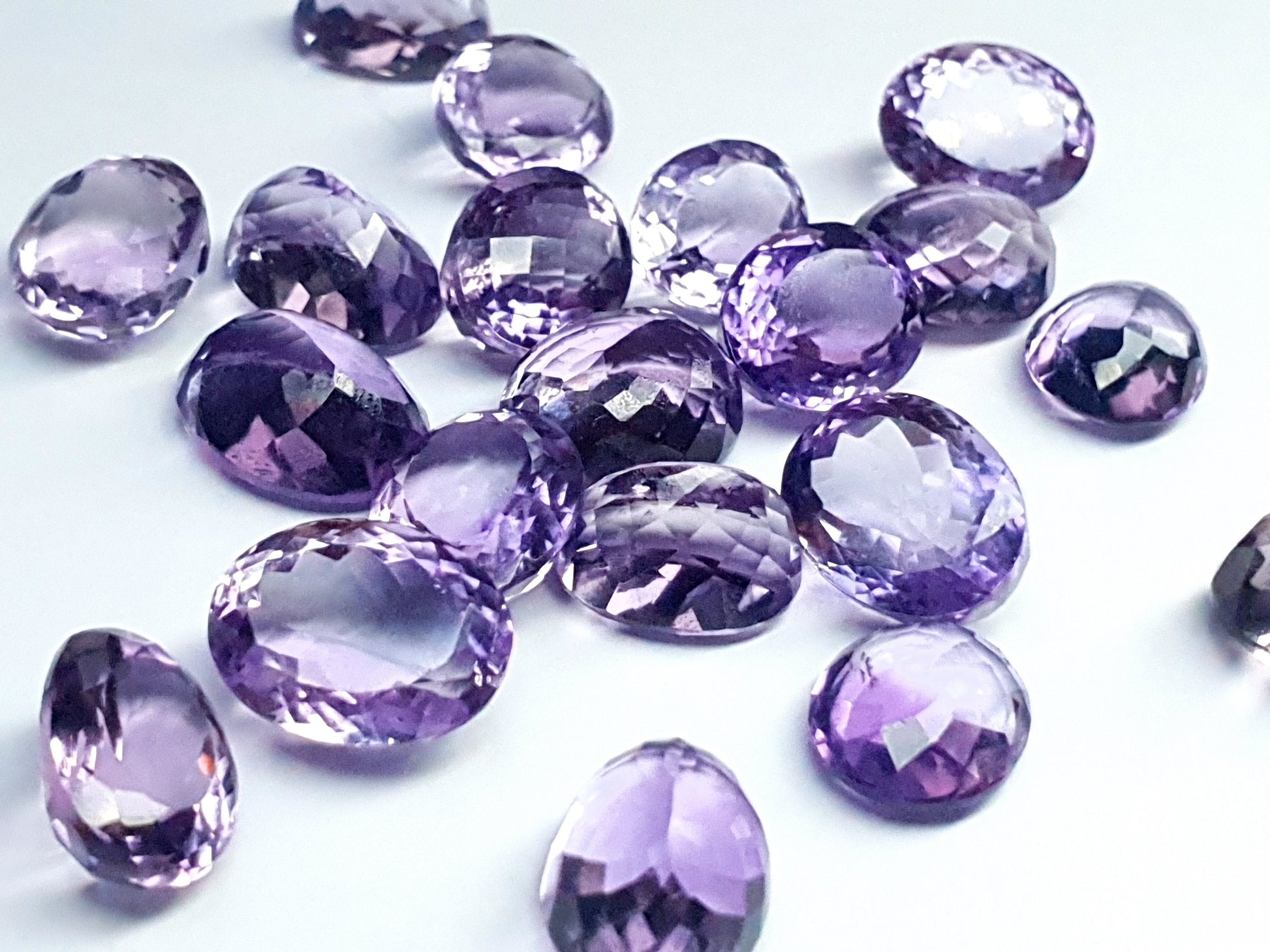 Amethyst - oval facet cut - various sizes