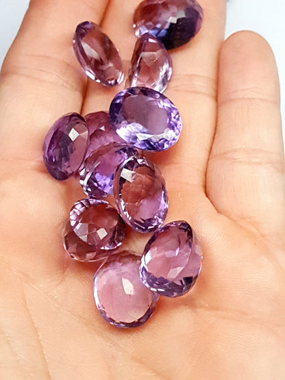 Amethyst - oval facet cut - various sizes