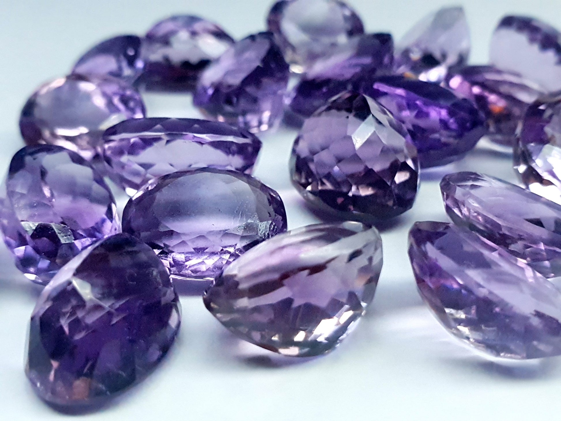 Amethyst - oval facet cut - various sizes