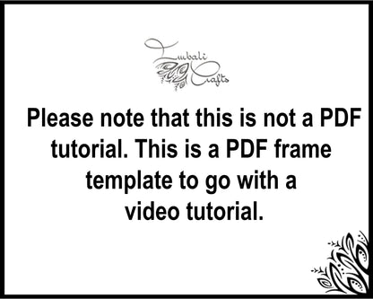 VIDEO TUTORIAL - Printable base frame template for 'Auxo' earrings - wire wrapping pattern