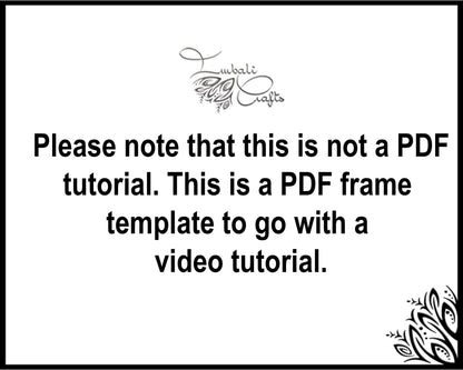 PDF frame + tutorial for 'floating heart' tutorial