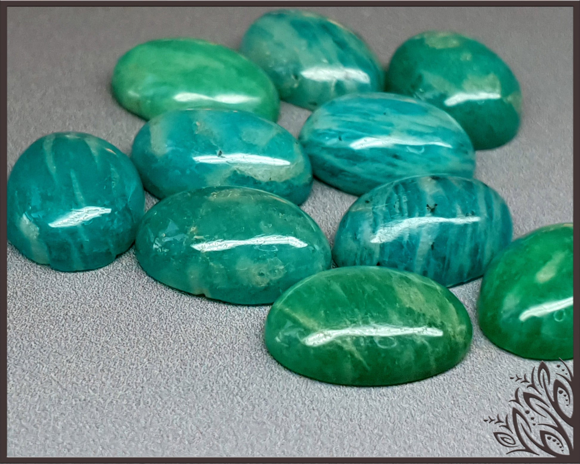 GSO066 - amazonite - 14x10mm - oval - MAIN