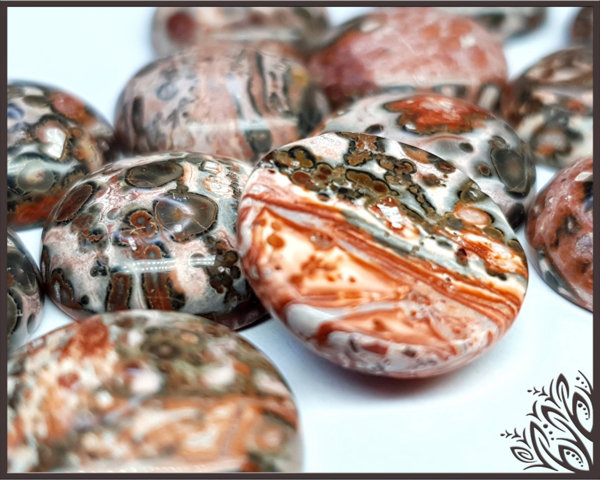 GSR08 - jasper - leopard skin - 18mm - round