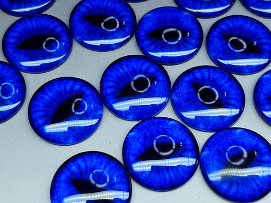 Dragon eye cabochon - 25 mm - sapphire blue