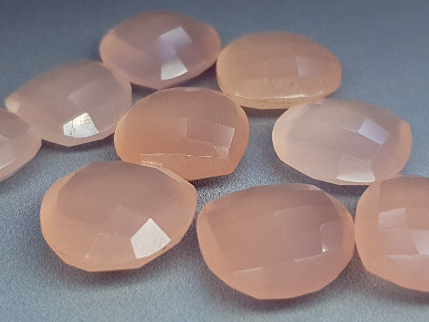 Rose quartz - puffy pear - 16 mm - pink