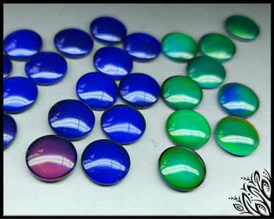 Mood stone - Round - 18 mm - Colour change cabochon