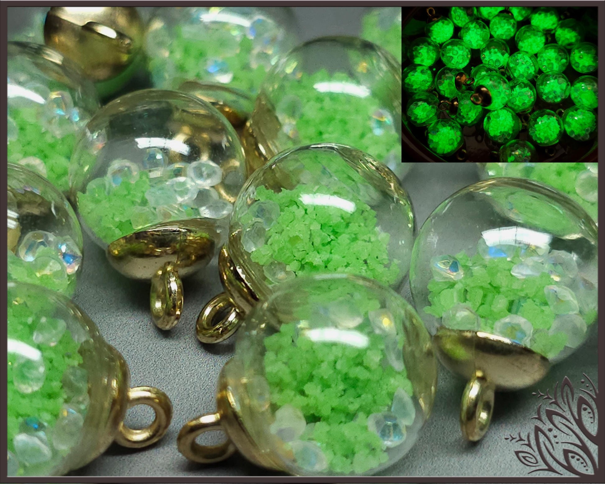 Fluoresent glass globes - 20 mm